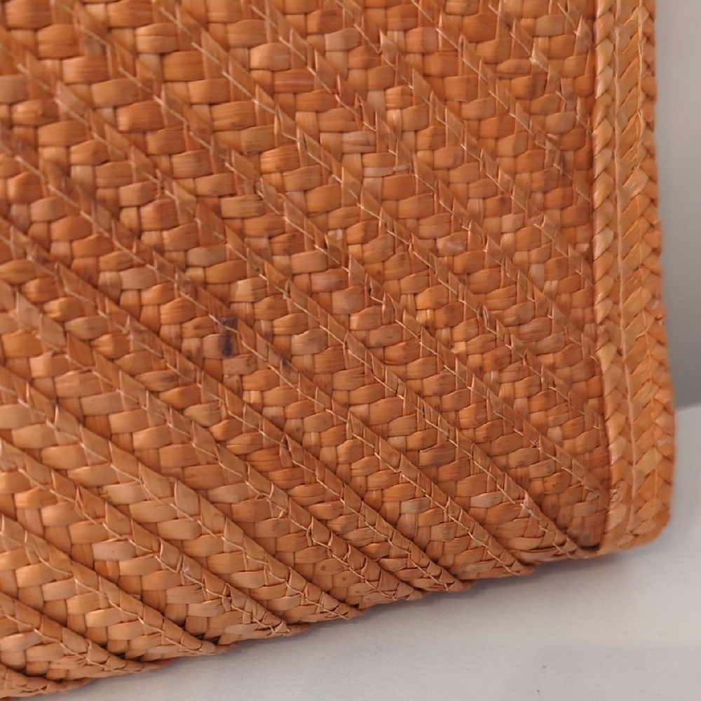 Vintage Orange Woven Clutch - Picture 6 of 11